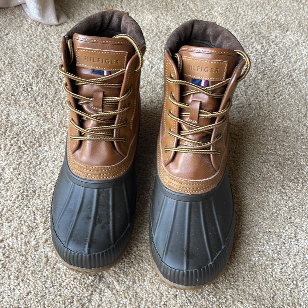 Leather Duck Boots